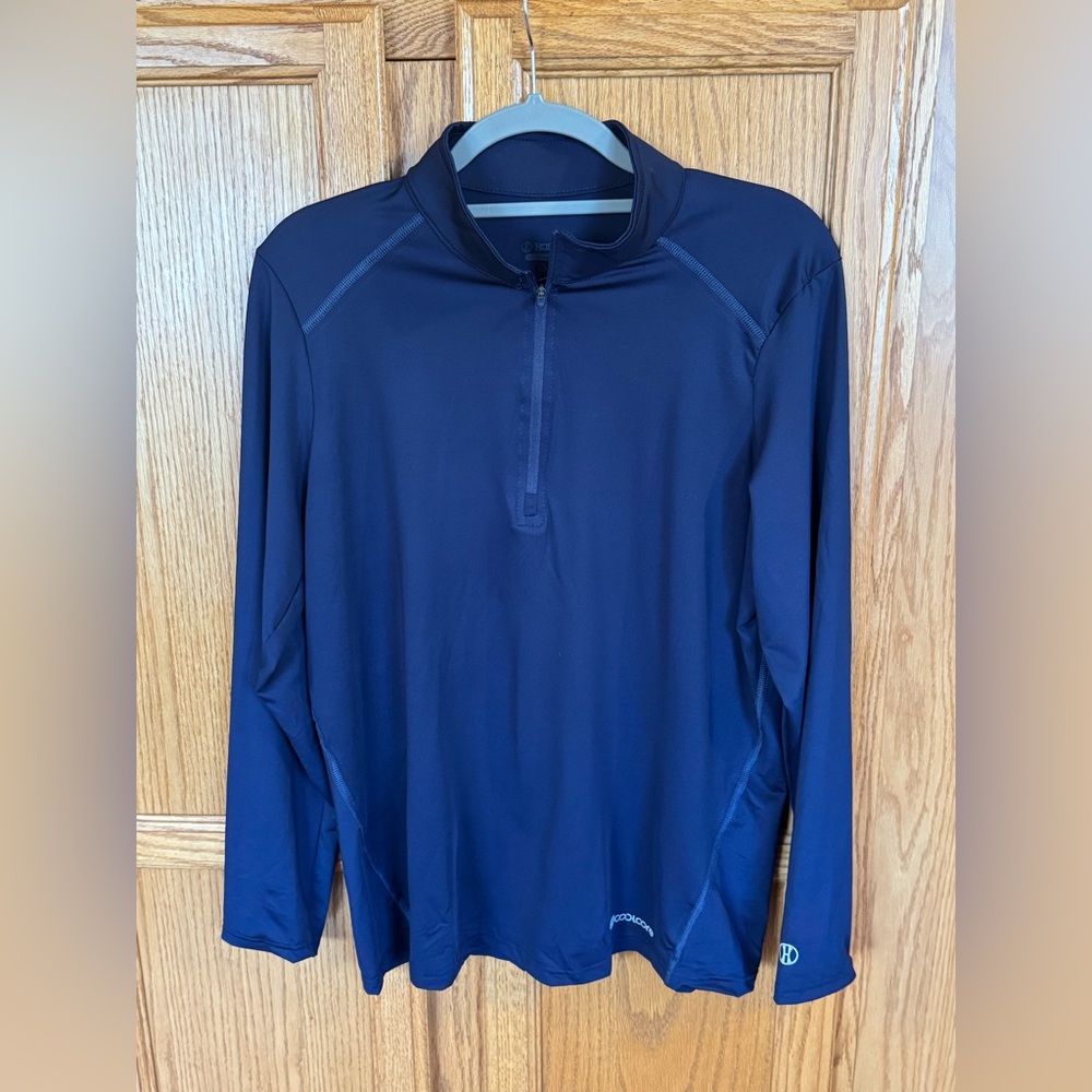 Holloway Coolcore Navy 1/4 Zip Pullover Size L